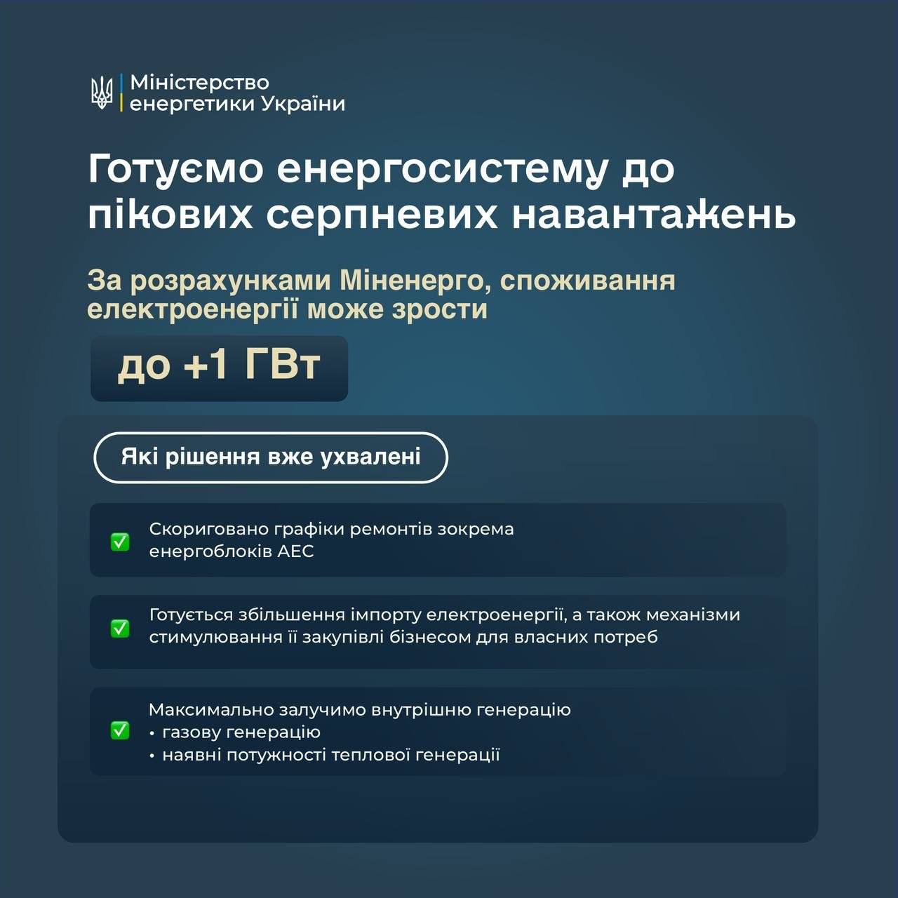 Энергосистема Украины: почему жара опаснее морозов?