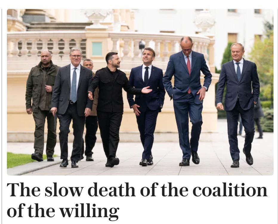 Британская The Telegraph пишет о том, что “коалиция желающих” медленно умирает