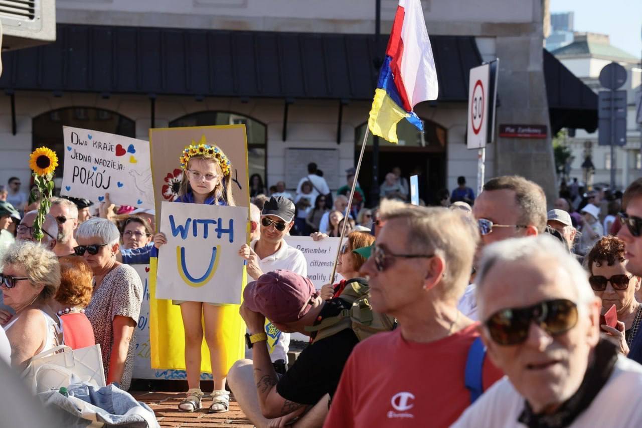 Украинские митинги в Польше